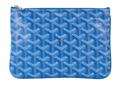 Goyard Senat PM Pouch, £550, Accessories, Blue, Canvas, Front view
